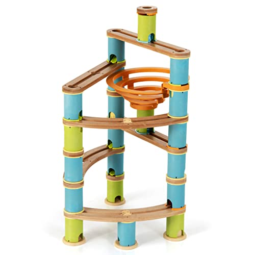 Tuochufun Marble Run Construction - Marble Run For Kids Ages 4-8 Bamboo Build Run Toy With Marbles For Kids Over 4 #TOP17