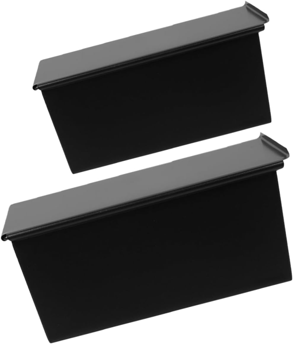 2pcs Household Toast Mold Loaf Pan Lid Airtight Storage for Breads and Cakes