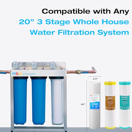 H&G Lifestyles Whole House Water Filter Cartridge 4.5 x 20 KDF Water Filter by H&G lifestyles - Used condition - Image 2