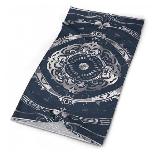 Balaclava para Hombres y Mujeres con Línea Plateada, Máscara Facial Antiviento, Transpirable, Pañuelo Protector Solar, Cubreboca, Bufanda para Esquiar, Caminar, Ciclismo miniatura 2