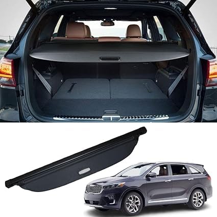 Cubreobjetos retráctil Kia Sorento para mantener su maletero impecable