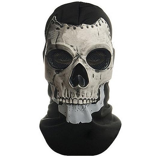 Masque de squelette effrayant et réaliste en latex pour hommes et femmes