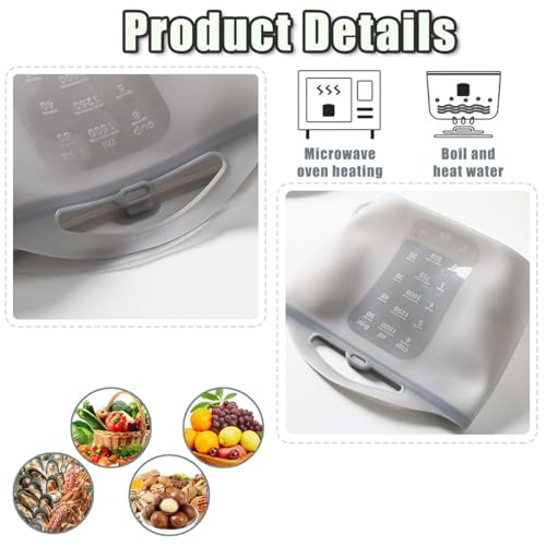 EHOTER Bolsas esterilizadoras de vapor de silicona para microondas, bolsas de vapor reutilizables de 1,5 L para el hogar y viajes, bolsa de silicona para guardar biberones de bebé, accesorios, Paquete - imagen 6