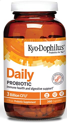 Kyo-Dophilus Daily Probiotic, Immune and Digestive Support, 360 capsules (Packaging may vary)