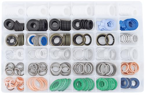 Dsnaduo 330-Piece Drain Plug Gasket Assortment