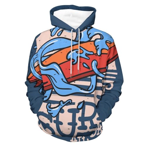 Hoody sweatshirt pull de surf aux finitions soignées sweat à capuche unisexe S