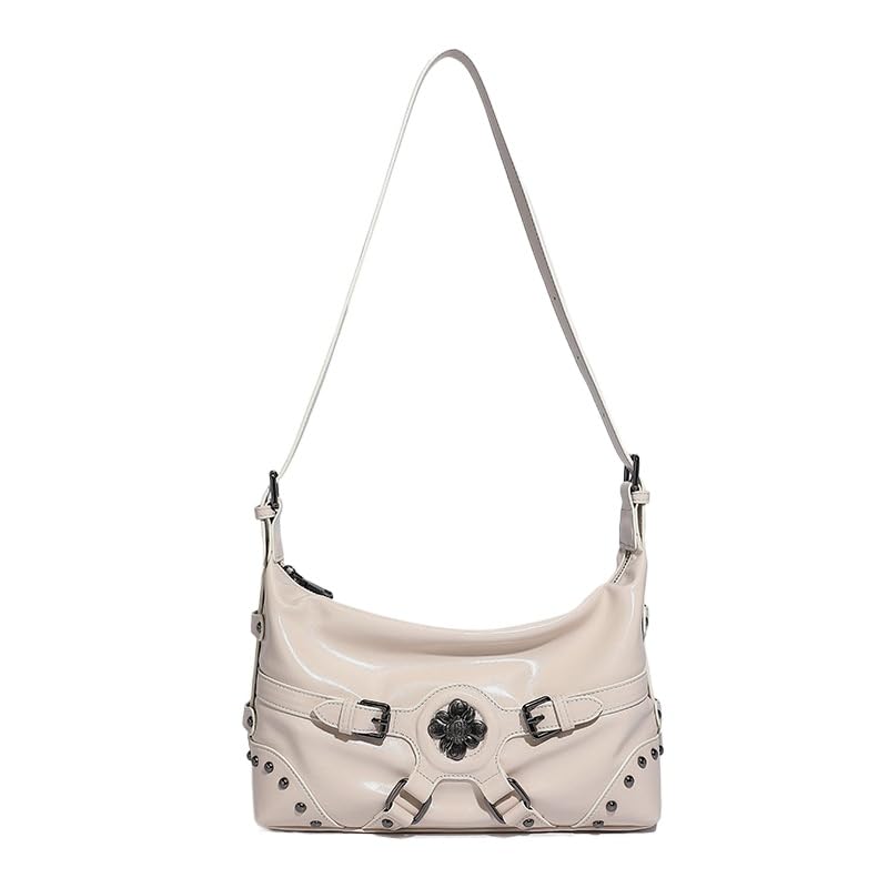 Vintage Shoulder Purse Tote Bag (Studded Design) – Trendy Handbag Y2k Aesthetic Chic Sling Purse Fashion Designer