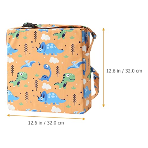 Kisangel Almofada de elevação infantil para cadeira com almofada aumentada de desenho animado dinoss