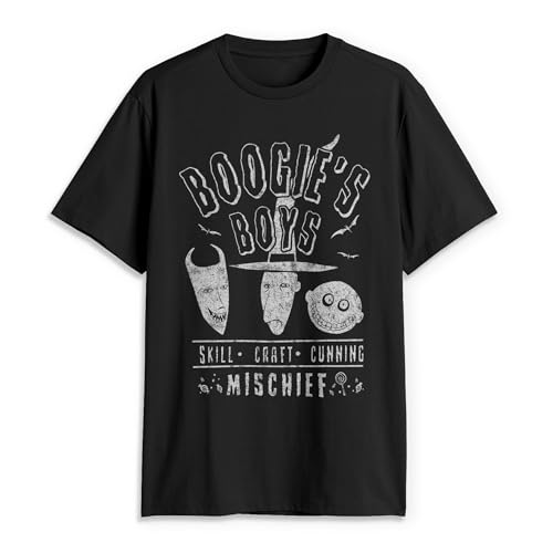 T-shirt L'Étrange Noël de monsieur Jack Halloween Lock Shock Barrel homme noir