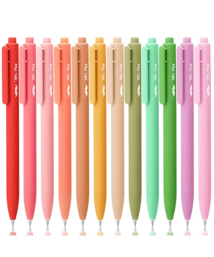 Bolígrafos retráctiles de gel Mr. Pen, pack 12 colores surtidos miniatura 1