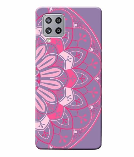 Image of Printed Hard Back Case Cover & Compatible for Samsung Galaxy M42 5G | Rangoli Painting Art (Multicolor) - D1196
