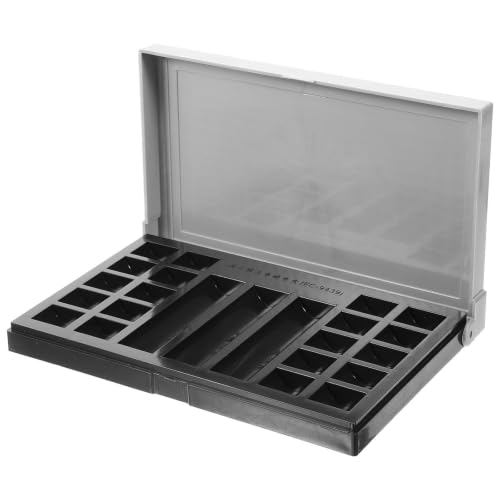 Caja de plástico multiusos para almacenamiento de monedas miniatura 1