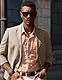 PJ PAUL JONES Herren Freizeit Leinen Blazer Business Sakko Sportlich Regular Fit 2 Knopf Anzugjacke (Khaki, 2XL)