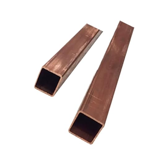 Pure Copper Squre/Rectangle Tubes Length 250mm Select Size (4 * 4 * 1mm x 250mm, 4pcs)