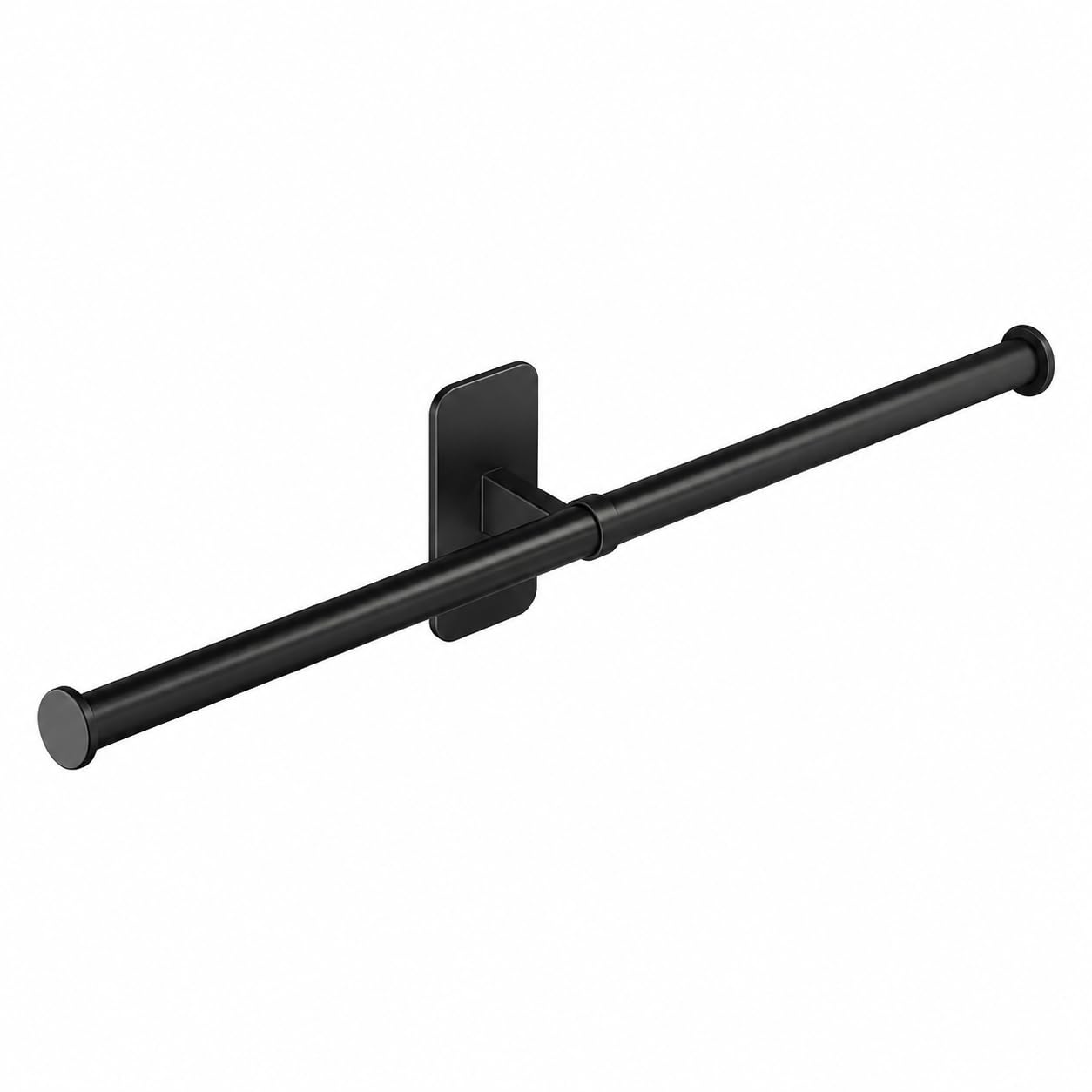 iTECH 60cm Towel Rail Matte Black, SUS304 Stainless Steel Wall Mounted Towel Bar with Hidden Fixings, Rust Resistant Bathroom Towel Holder for Bathroom, Kitchen, Cloakroom & Utility Room