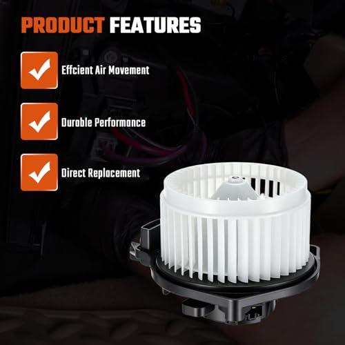 Image of Front Blower Motor 700188 Compatible with Toyota Tacoma 2005-2015 Blower Motor Fan Replace for 75846, PM9297, 87103-04040, 87103-04043, 87103-04044
