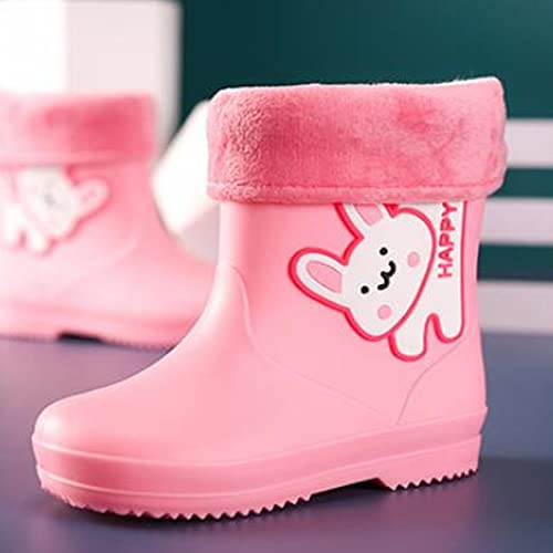 Pi𝐧k Rain Boots For Kids Rain Boots Toddler Rain Shoes Children Waterproo𝐟 Boots For Boys Girls Rainboots Pi𝐧k3