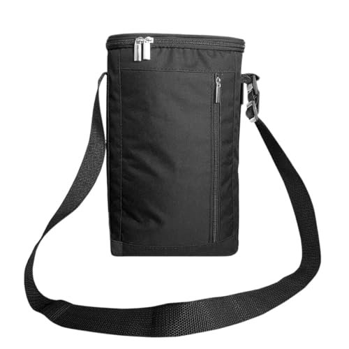 Bolsa Termica Porta Vinhos Oxford 3 Garrafas ou Taças Bag Impermeavel Bolso Abridor Alça de Ombro