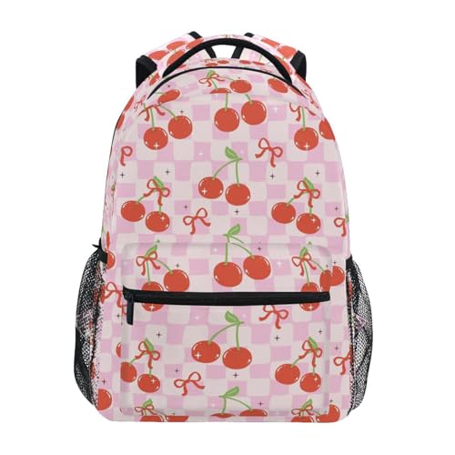 Krafig Cute Retro Cherries and Bow Boys Girls Kids School
