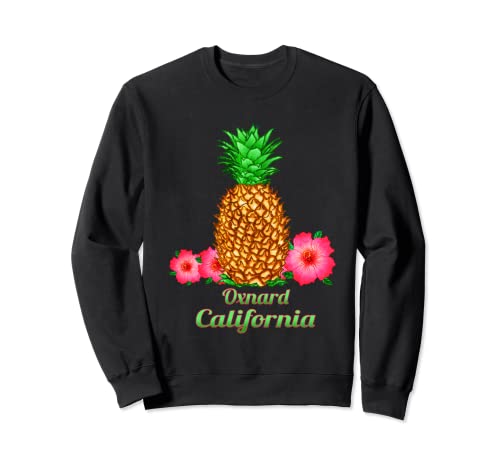 I Love Oxnard California CA Piña Floral Sudadera