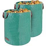 2X 500 Liter Gartensack Gartenabfallsack mit 4 Griffen Laubsack aus robustem Polypropylengewebe (PP) Stärke 150g/m²