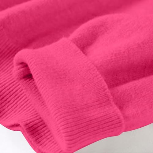 OIOLOYJM Fall Cashmere Sweaters for Women 2025 Crewneck Long Sleeve Tops Knitted Pullovers Lightweight Merino Wool Sweater
