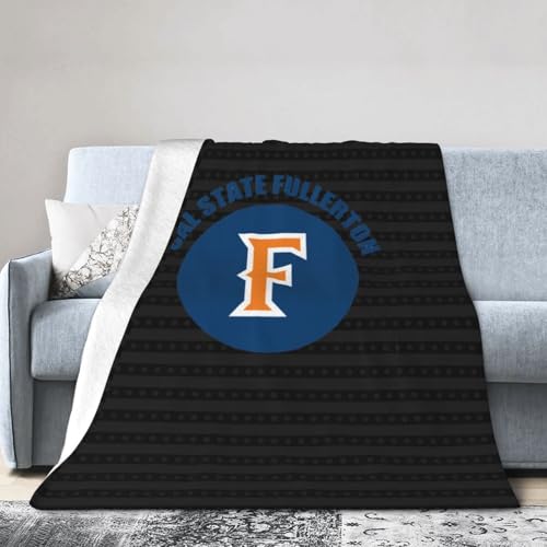 Cal State Fullerton Titans Blanket Large Luxury Fleece Soft Anti-Static Anti-Pilling Flannel Bed Blanket