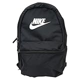 Nike Mochila Heritage, preta, 50 x 25 x 5 cm, 5 litros, Mochila Heritage, Preto/Preto/Prata, One Size
