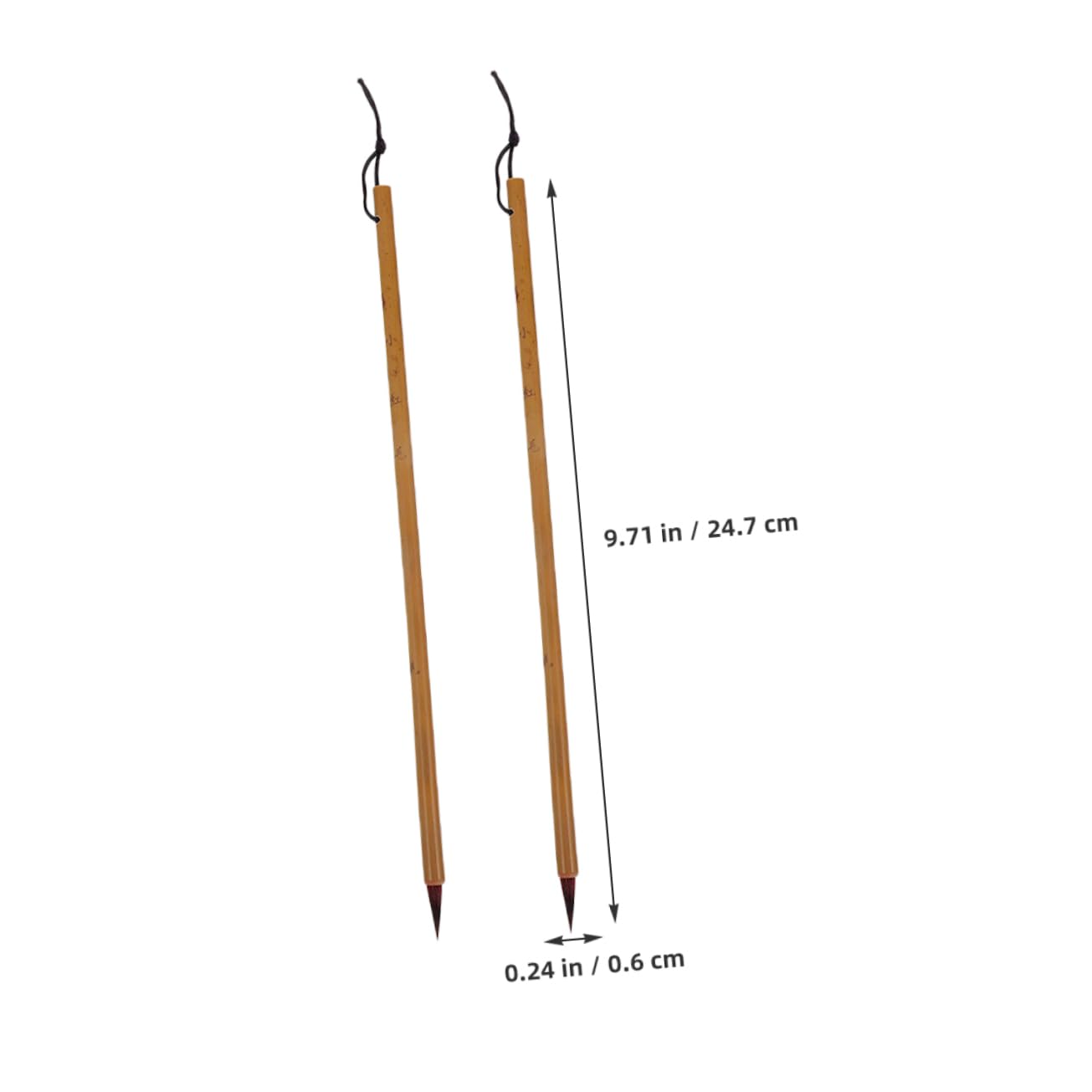 Veemoon Professional Calligraphy Writing Brushes Set Small Size Bamboo Calligraphy Pens for Chinese Art Painting