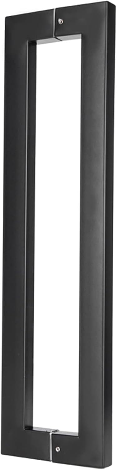 Stainless Steel Shower Room Handles, Bathroom Glass Door Handles, Replacement Parts Shower Door Knobs Black/Silver (Color : Black, Size : 180cm)