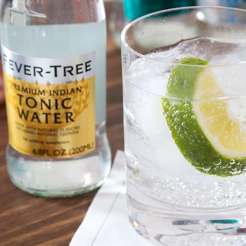 Fever Tree Premium Indian Tonic Water - Premium Quality Mixer and Soda - Refreshing Beverage for Cocktails & Mocktails 200ml Bottle
