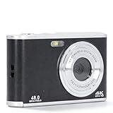 16 Fach Digitale Zoomkamera für Reisefotografie, 2,4 Zoll 44 MP 4K Ultra HD Dual Objektiv Kamera, Stoßfeste Kompakte Digitalkamera für Reise Abschlussfeiern für Erwachsene und