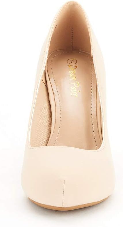 DREAM PAIRS Tiffany Women's Classic Elegant Versatile Low Stiletto Heel Dress Platform Pumps Shoes - Image 4