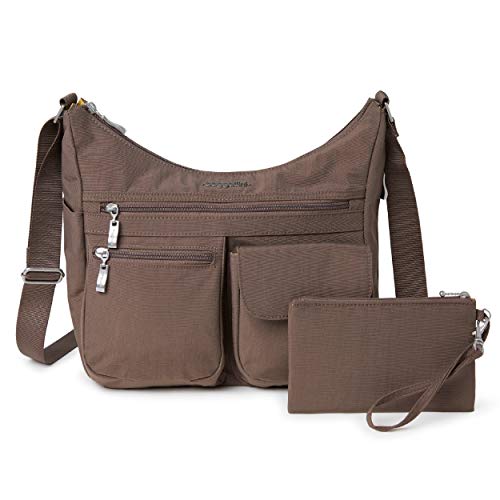 Baggallini Everywhere Bagg - Hobo Crossbody Bag for Women with RFID Wristlet – Water-resistant Travel Bag