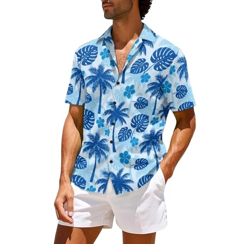 Chemise hawaïenne homme noire manches courtes tee militaire automne été