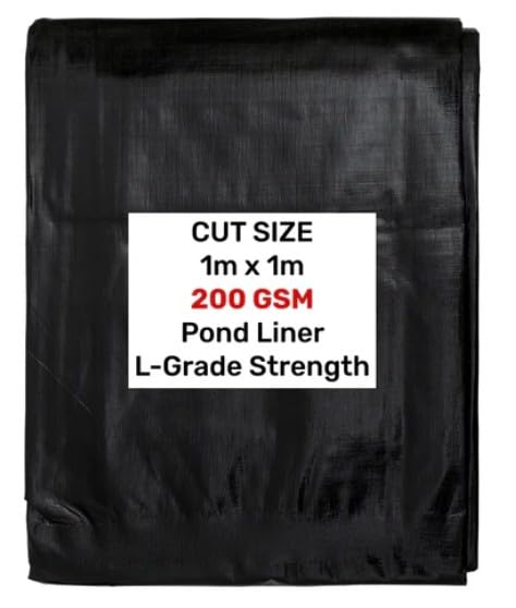 AP Supplies Black Pond Liner 200g/sqm HDPE UV Resistant (1m x 1m)