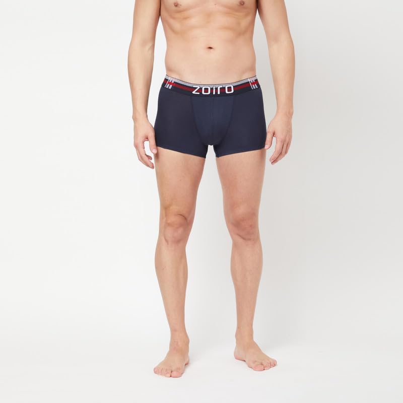 Image of Zoiro Men's Soft Cotton Blend Solid Trend Trunk (Pack of 2) |Colours May Vary