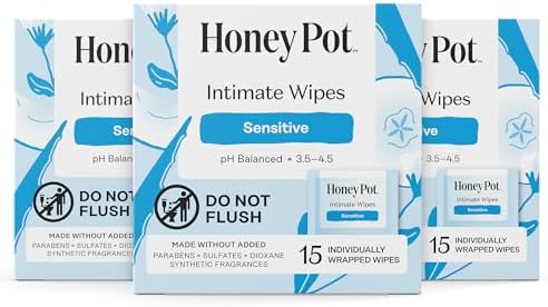 The Honey Pot Company - Feminine Wipes - Sensitive - Individually Wrapped