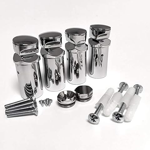 MyHomeware Set of Universal Bracket for Heated Towel RAIL Radiator Flat Or Curved With Plugs Cover