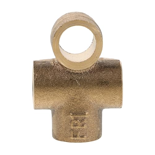 Cabilock Brass Tee Fittings Oil Filter Suppress Male Flare Pressure Hose Pipe Adapter Fitting