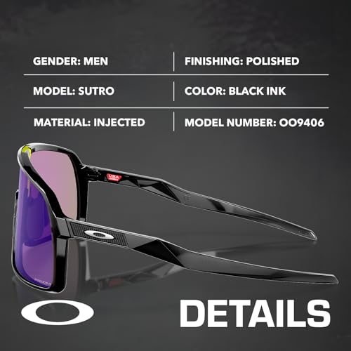 Image of Oakley SUTRO OO9406 Shield Shape Sunglasses With Official Eyewear Kit | Men's & Women's Sunglasses
