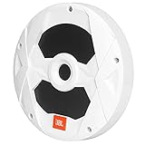Rendimiento exterior JBL - Subwoofer multielemento de audio Marine Series de 10\" (250 mm) con iluminación RGB 250W - Blanco