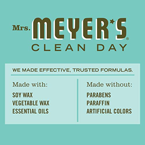 Mrs. Meyer's Clean Day's Tin And Glass Candle Bundle - Lavender Scented Soy Aromatherapy Candle (2 Count), Basil Scented Tin Candle (3 Candles Total) #TOP3