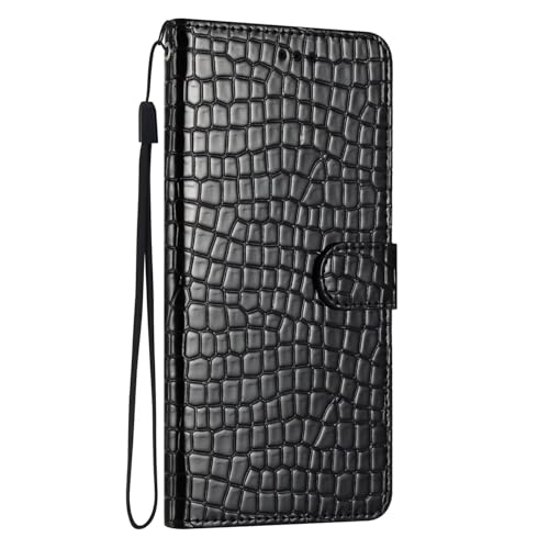 Funda para Xiaomi Redmi Note 14 4G Funda, Funda de piel sintética intermitente con ranura para tarjeta, cierre [ticket de crédito] magnético Flip para Xiaomi Redmi Note 14 4G Negro