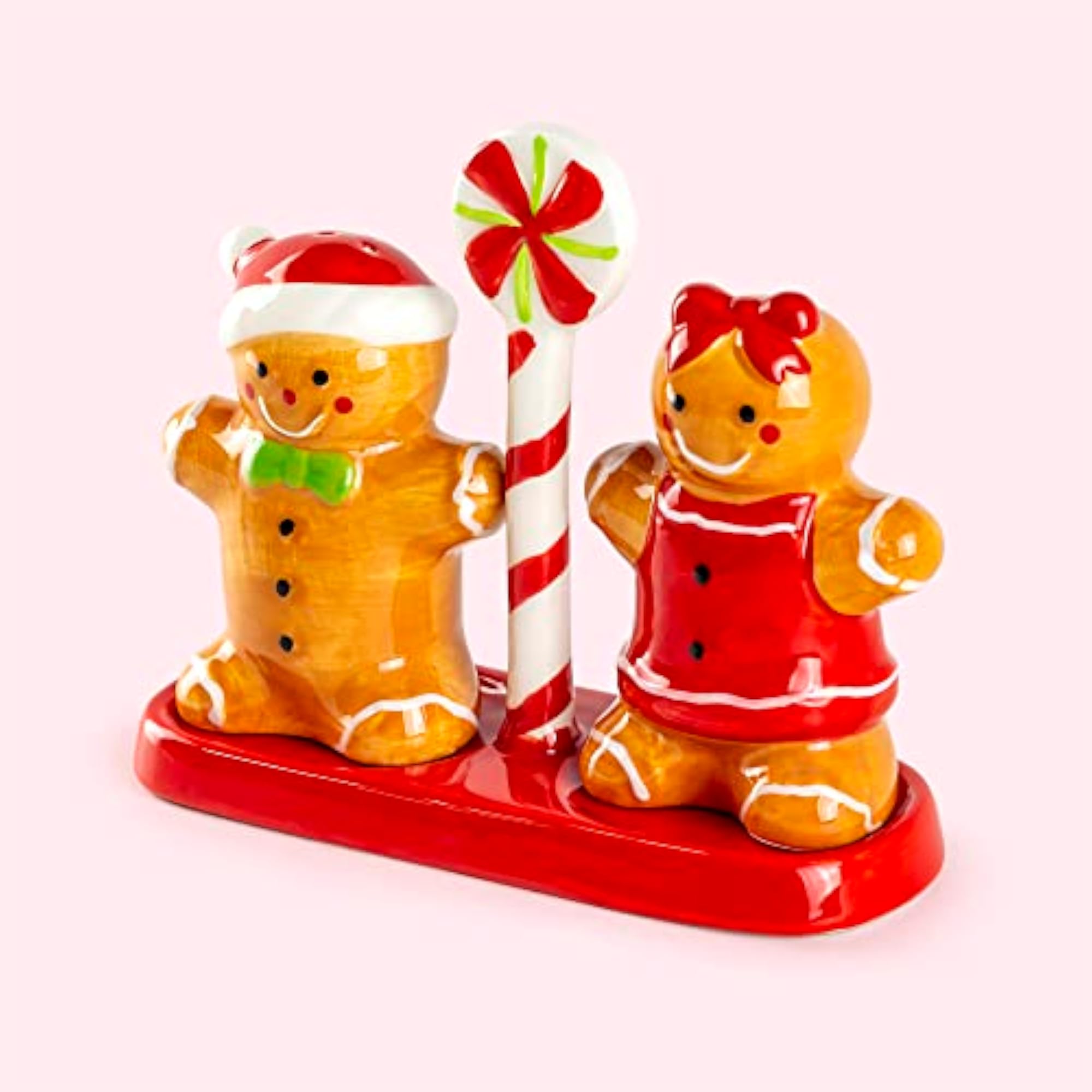 Gingerbread Figurine Salt and Pepper Shaker Set