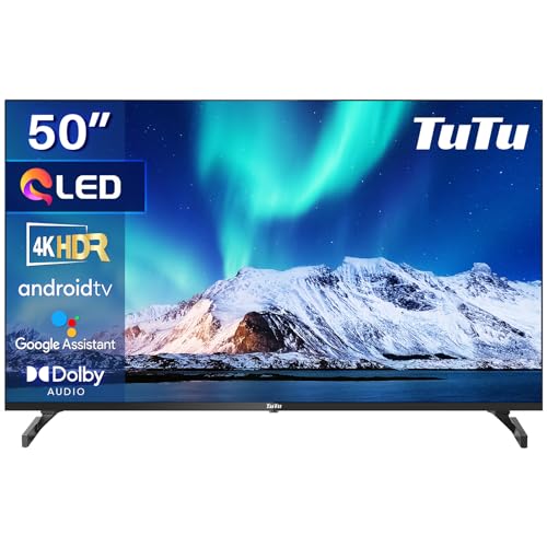 TuTu TUQ50UN1 Fernseher 50 Zoll (126 cm), QLED 4K UHD Android TV...