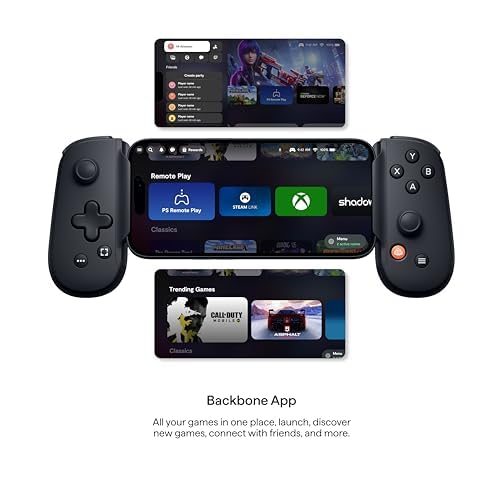 Image of BACKBONE One Mobile Gaming Controller, USB-C, 2nd Gen | For Android & iPhone 15 /16 /17, 2nd Gen, Play Xbox, Fortnite, Call of Duty, & More