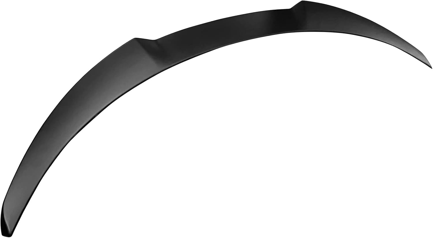 IKON MOTORSPORTS, Trunk Spoiler Compatible with 2017-2023 Tesla Model 3, Rear Trunk Spoiler Wing Lip Added on Bodykit Replacement ABS Plastic IKON Style #NEU112E, PMNG Steel Gray Metallic, 2020 2021