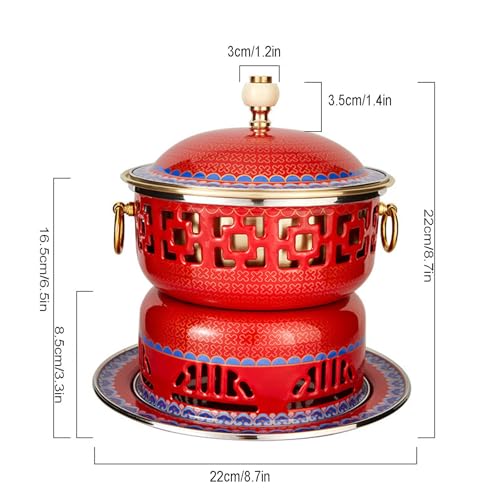 Olla Caliente de Cobre China con Tapa Estilo Tradicional miniatura 2