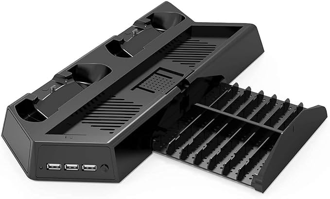 generic Universal Vertical Stand for Compatible with PS4 Slim/Pro/Regular Compatible with PlayStation 4, Controller Charger with Cooling Fan-picture-15
